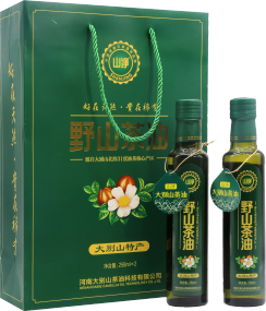 山(shān)淨野生(shēng)山(shān)茶油258ML*2瓶